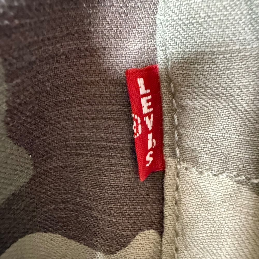 Levi's XX Cargo Baggy Pants Mens L Camo Brown Cotton Utility Military Gorp NWOT - Picture 8 of 11